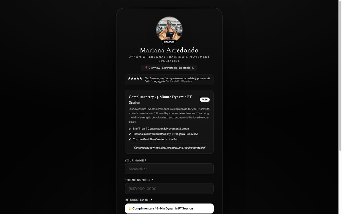 Intake funnel on Netlify